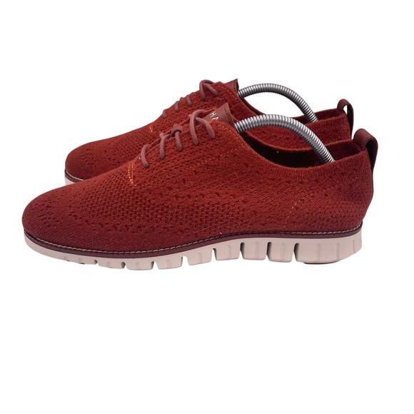 Cole Haan ZeroGrand Stitchlite Oxford Shoes Casual Dress Orange Mens 8.5 main image 4